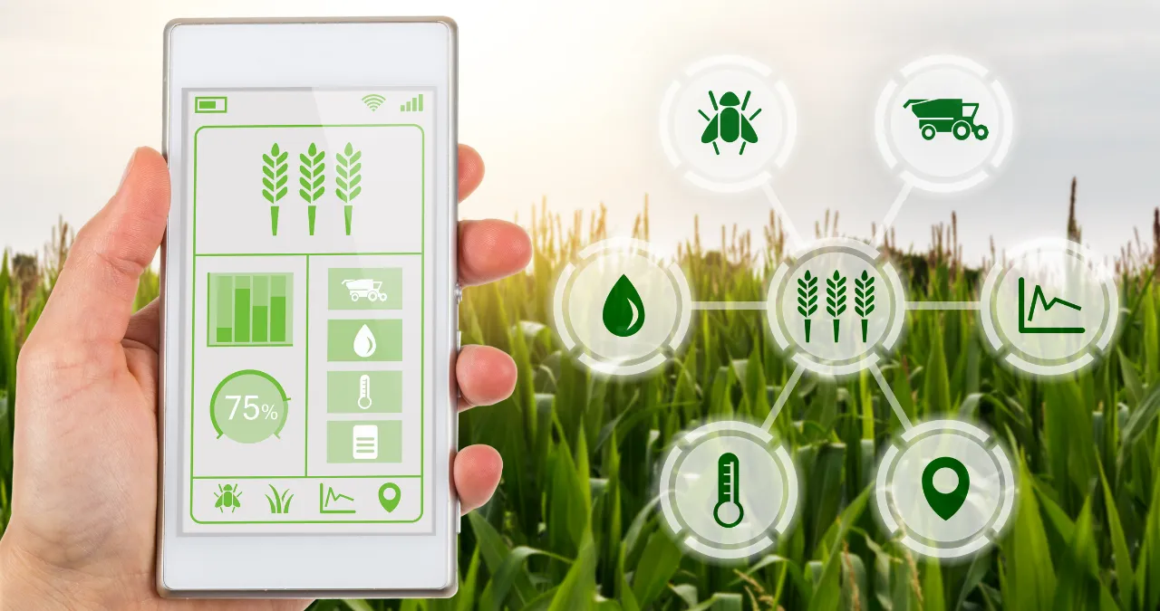 An image of AI driven agricultural service