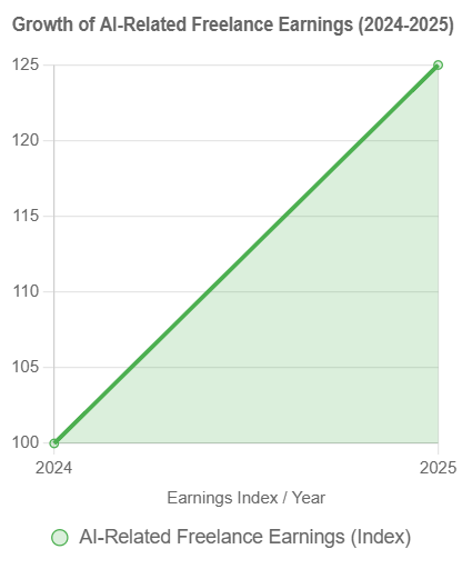 Freelancers earning chart