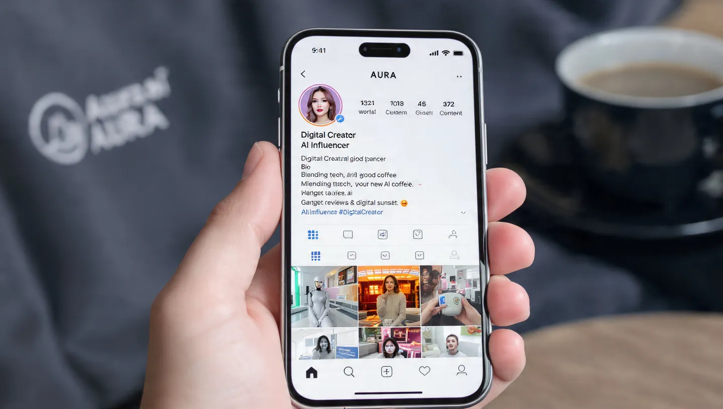 an image of Ai influencer social media handle